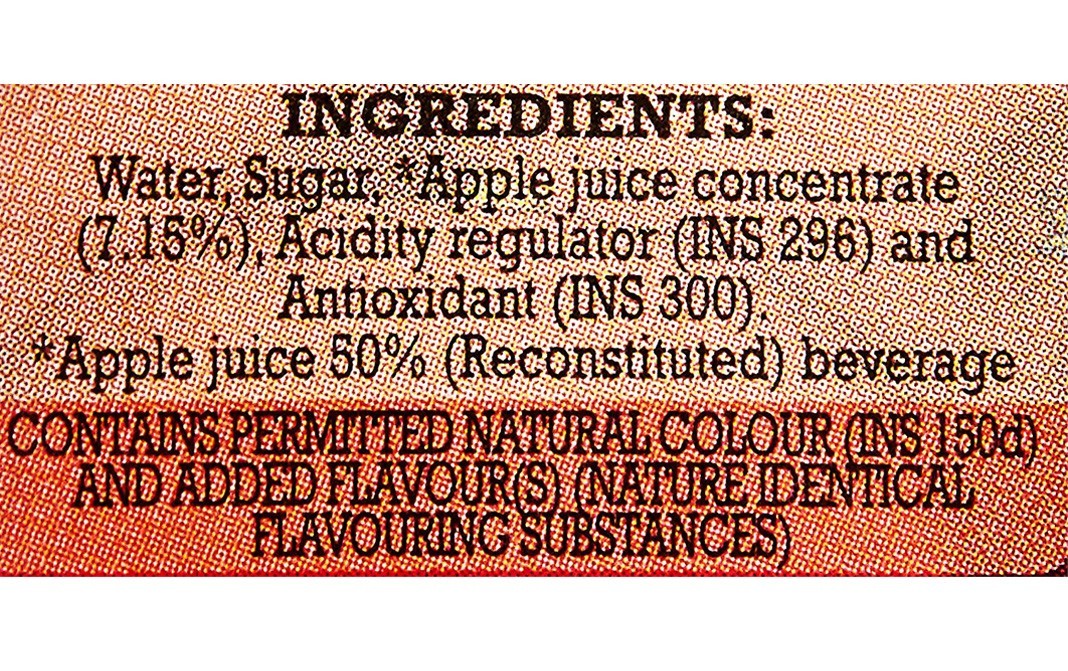 B Natural Apple    Tetra Pack  200 millilitre